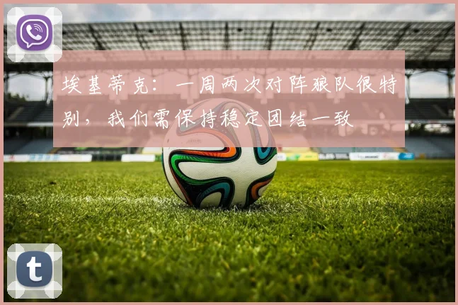 埃基蒂克：一周两次对阵狼队很特别，我们需保持稳定团结一致